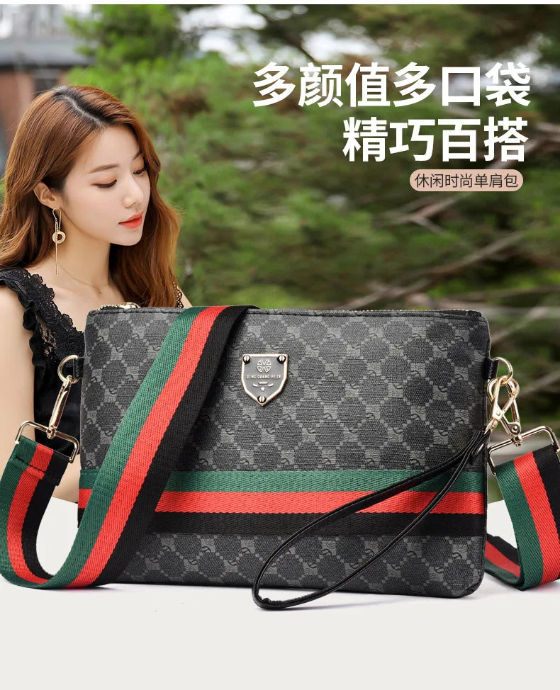 New Men's And Women's Shoulder Casual Bags Envelope Series Fashionable Classic Clutch Bags Simple And Portable Cross-body Bags