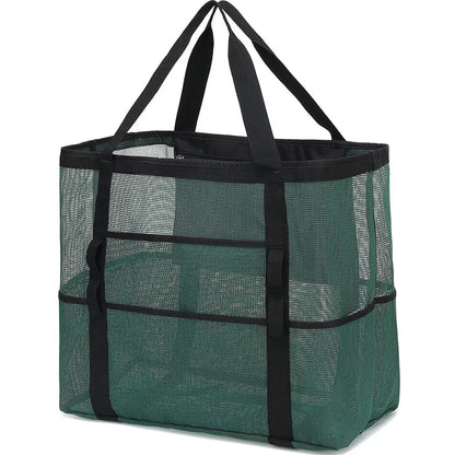Mesh Beach Bag Waterproof Sandproof - Large Tote Pool Bag for Women Vacation Essentials Beach Accessories