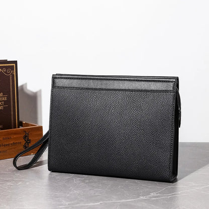 Black PU Leather Men Clutches Bags Wallets Envelope Bag Purse Business Male Phone Clutch Bags Designer Men Bags Wristlets Bags