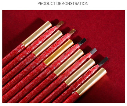 Long Lasting Waterproof  Eyebrow Pencils Peel Off  Red Lip Pencil Set For Microblading Permanent Makeup Pen Eye Liner Gel Pen
