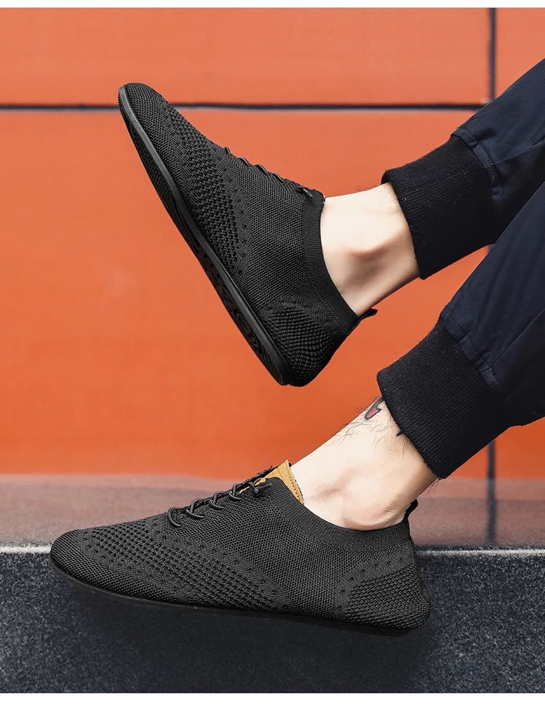 YRZL Men's Shoes Breathable Casual Driving Shoes Indoor Outdoor Men Shoes Loafers Lightweight Comfortable Soft Sole Walking Shoe