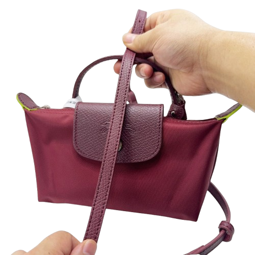 Cow Leather Replacement Crossbody Pomegranate Bag Strap for Longchamp Mini Bag Punching Free Modification Bag Accessories