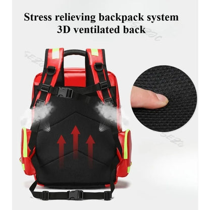 Portable Travel Emergency Backpack Medical Large Capacity Rescue Backpack Diagnostic and Epidemic Prevention Backpack