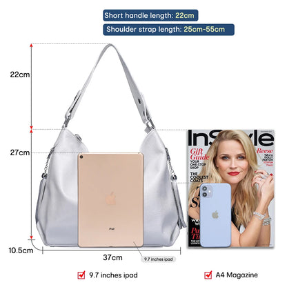 Zency 2026 New Fashion Soft Real Genuine Leather Tassel Women Handbag Elegant Ladies Hobo Shoulder Bag Messenger Purse Satchel