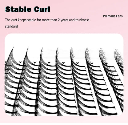 320 Fans Premade Volume Fans 3D 4D 5D 6D 8D 10D Soft Naturl Matte Eyelashes Large Capacity Cilios Individual Lash Extension