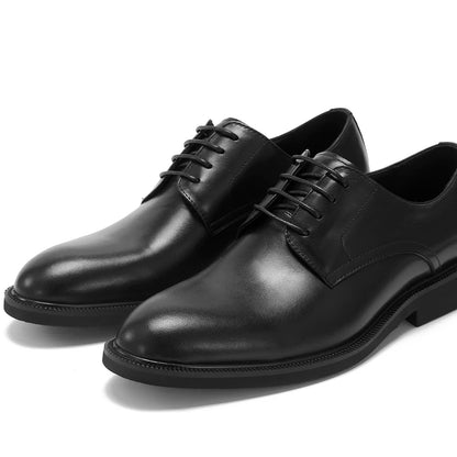 High Quality Men's Oxford Shoes Genuine Leather Office Derby Dress Shoes for Business Casual Wear