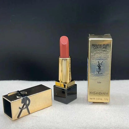 YSL Rouge Pur Couture Satin Lipstick Mini NM Nu Muse 1.3g Moisturizing Long Lasting Lipstick with Ceramides Nourishing Lip Care