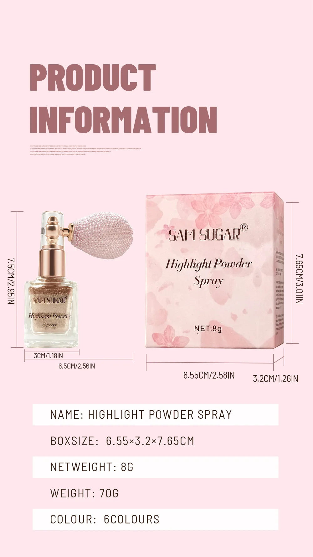 Face & Body Shimmer Spray, Contour Highlight Powder Mist, Ultra-Fine Glitter for Cheekbones Legs Body, Dewy Makeup Setting Spray