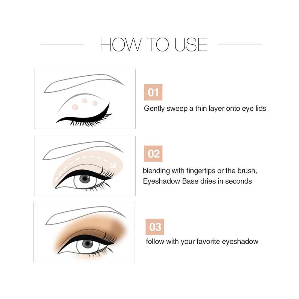 Women's Makeup Base Glitter Eyeshadow Primer Long Lasting Color Special Eye Primer Light Milk Cream Texture Cosmetics