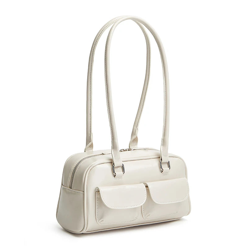 New Women's Bag Bowling Bag 2024 New Niche Joker Boston Bag Tote Bag Underarm Shoulder Bag