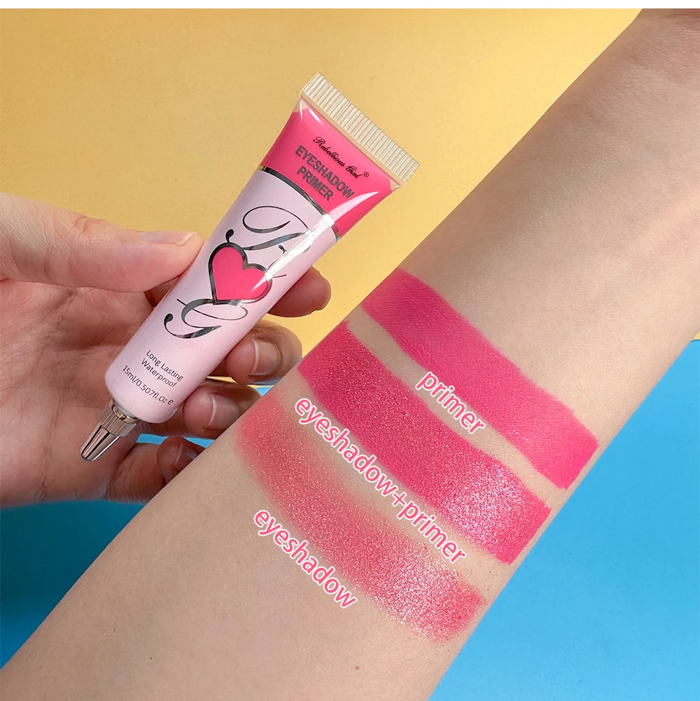 White Dark Matte Eye Shadow Primer Suitable for Oily Eyelid Eye Makeup Base Waterproof and Stain Resistant,Durable Cream Liquid