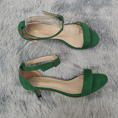 Women Sandals Summer Sexy 5cm Peed Toes Low Heel Ankle Strap High Heels Sandal Ladies Party Dress Red Wedding Shoes Plus Size