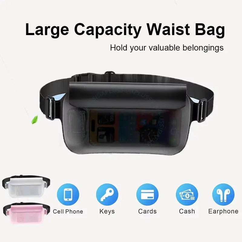 Waterproof Mobilephone Bag Tpu Drift Diving Shoulder Waist Bag Belt Bag for Beach Swimming Iphone Bag for Samsung Redmi Cover