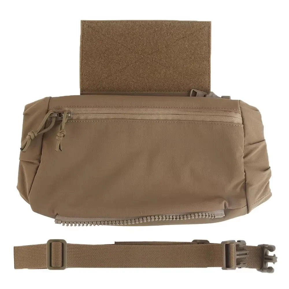 Outdoor DropPouch Muff Hand Warmer Pouch, Stowable Fanny Pack for Winter Airsoft Hunting Gear Camping Hiking Football Fishing