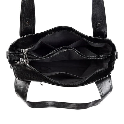 Pu shoulder bag fashionable temperament zipper opening design daily commuter handbag