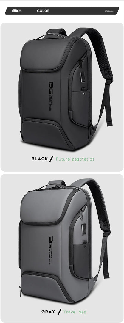 BANGE Business USB Charging Smart Backpacks Fits 15.6 Inch Laptop Commute Backpack WaterProof Carry On Bag for Men Travel Bags