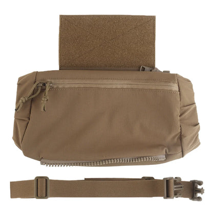 Outdoor DropPouch Muff Hand Warmer Pouch, Stowable Fanny Pack for Winter Airsoft Hunting Gear Camping Hiking Football Fishing