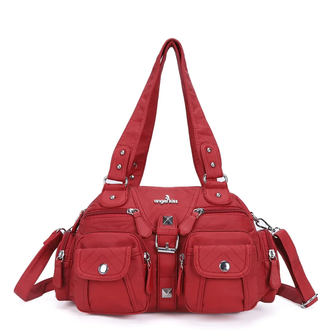 Vintage Women Handbags Satchel Top-handle Handbag PU Shoulder Bag Dumpling Pack Give Gifts Shoulder Bags Phone Money Pack