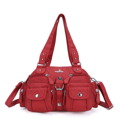 Vintage Women Handbags Satchel Top-handle Handbag PU Shoulder Bag Dumpling Pack Give Gifts Shoulder Bags Phone Money Pack