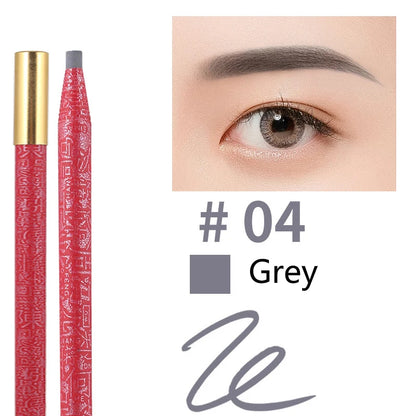 Long Lasting Waterproof  Eyebrow Pencils Peel Off  Red Lip Pencil Set For Microblading Permanent Makeup Pen Eye Liner Gel Pen
