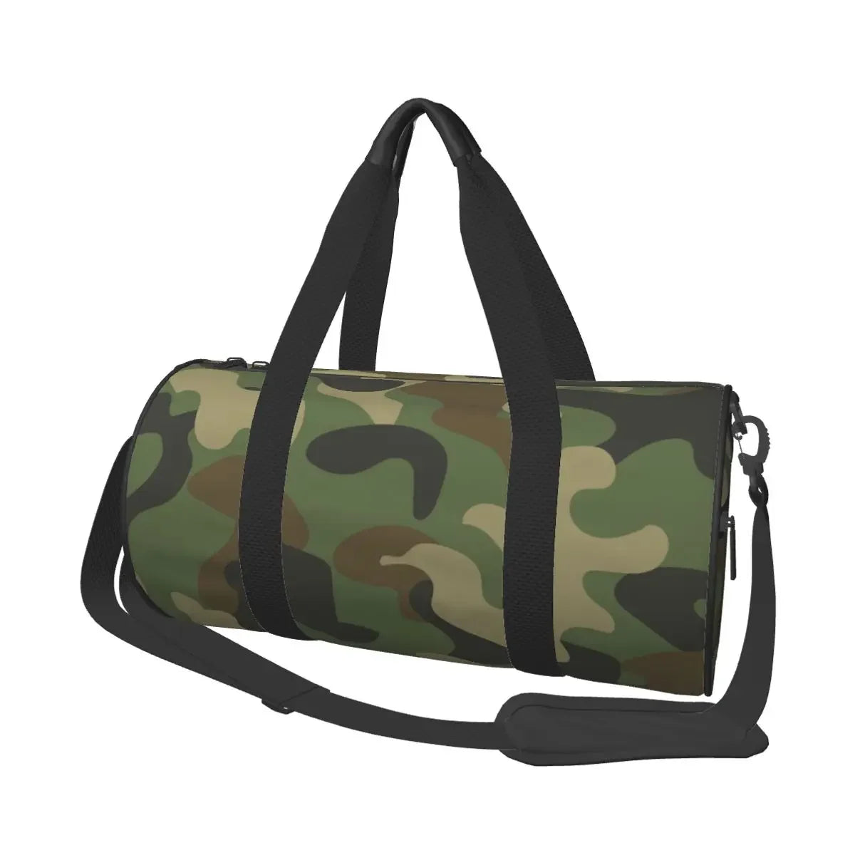 Camo Travel Bags Men Fitness Handbag Cylinder Shoulder Bag Women Large Travel Tote Luggage Bag Gym Handbags