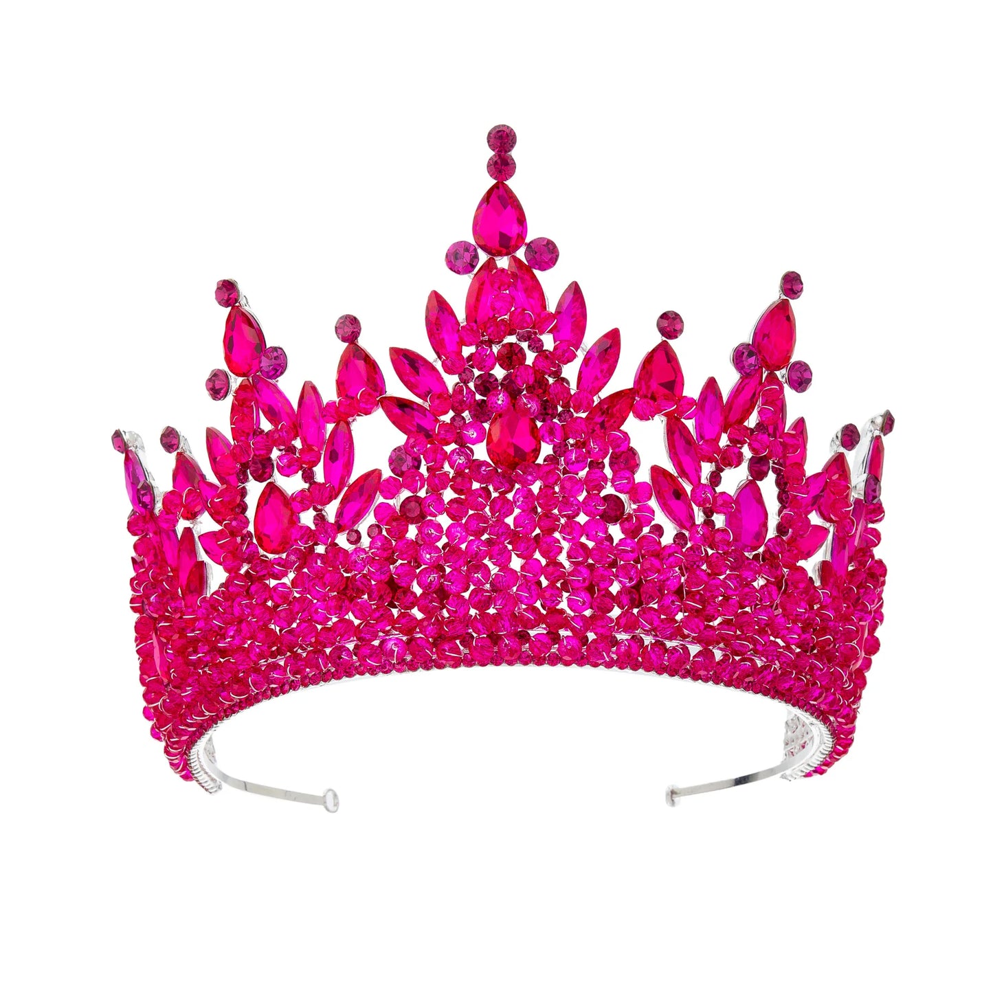 Queen Crowns For Women Crystal Princess Big Bridal Tiara Crown For Wedding Bride Pageant Miss Universe Hair Jewelry Headdress