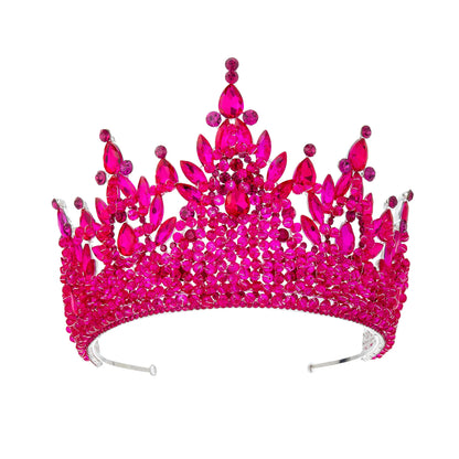 Queen Crowns For Women Crystal Princess Big Bridal Tiara Crown For Wedding Bride Pageant Miss Universe Hair Jewelry Headdress