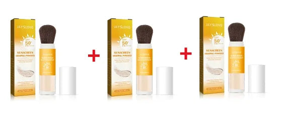 Sunscreen Loose Powder Sunblock Skin Protective Invisible Pore Solar Blocker Lasting Oil Control Light Waterproof Setting Powder