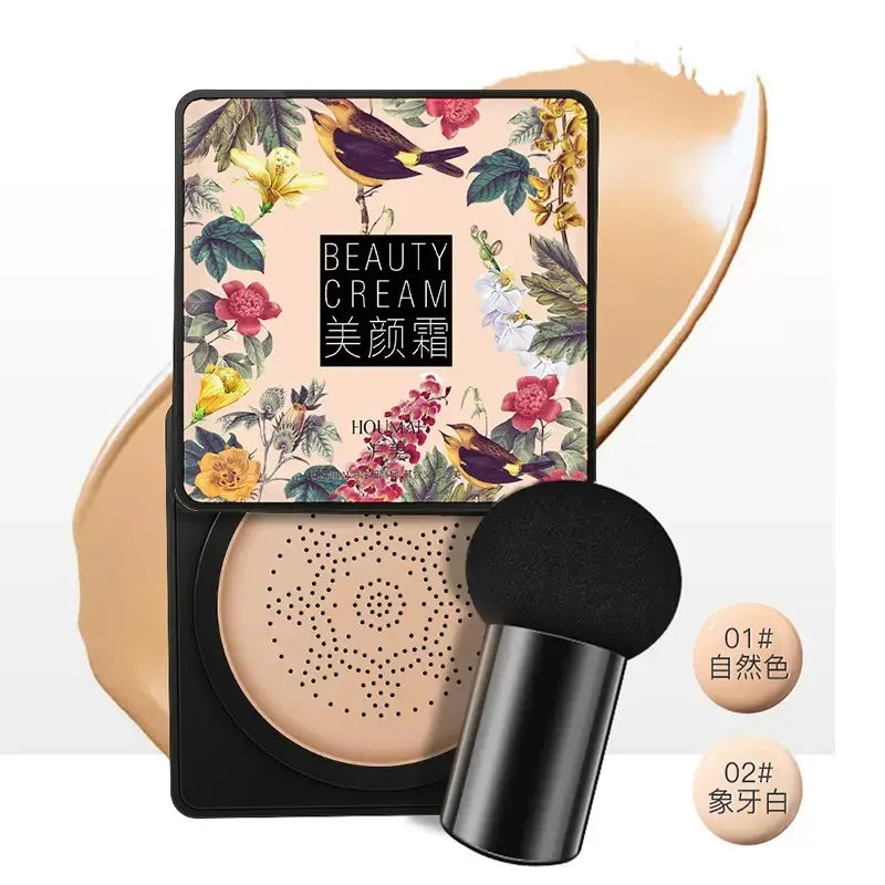 Air Cushion Make up Foundation Cream Mushroom Head Moisturizing Air-permeable Natural Makeup BB Cream