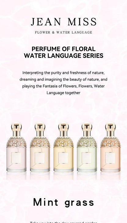 Flora Water Language Women Perfume Floral Fruity Long Lasting Eau De Toilette 100ml Fresh Natural Summer Scent For Beach