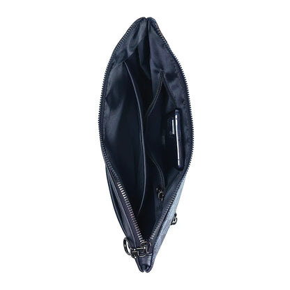 New Fashion PU Leather Men Clutch Bag Business And Leisure PAD Handbag Underarm Pocket Envelope Bag Outdoor Commuting Wallet Men