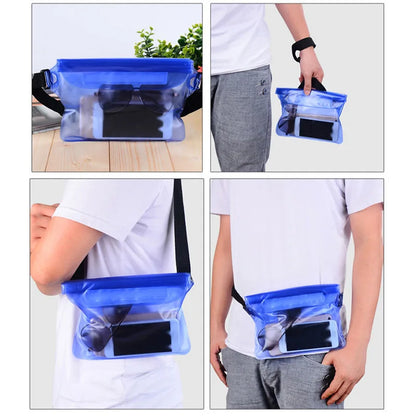 Waterproof Mobilephone Bag Tpu Drift Diving Shoulder Waist Bag Belt Bag for Beach Swimming Iphone Bag for Samsung Redmi Cover