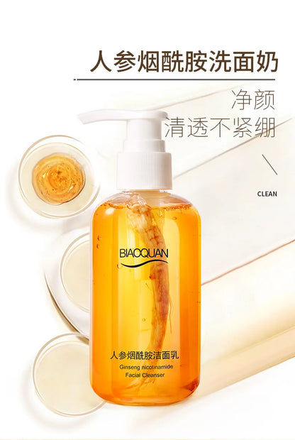 200ml Ginseng Niacinamide Facial Cleanser for Controlling Oil and Moisturizing The Face Skin for Face Beauty