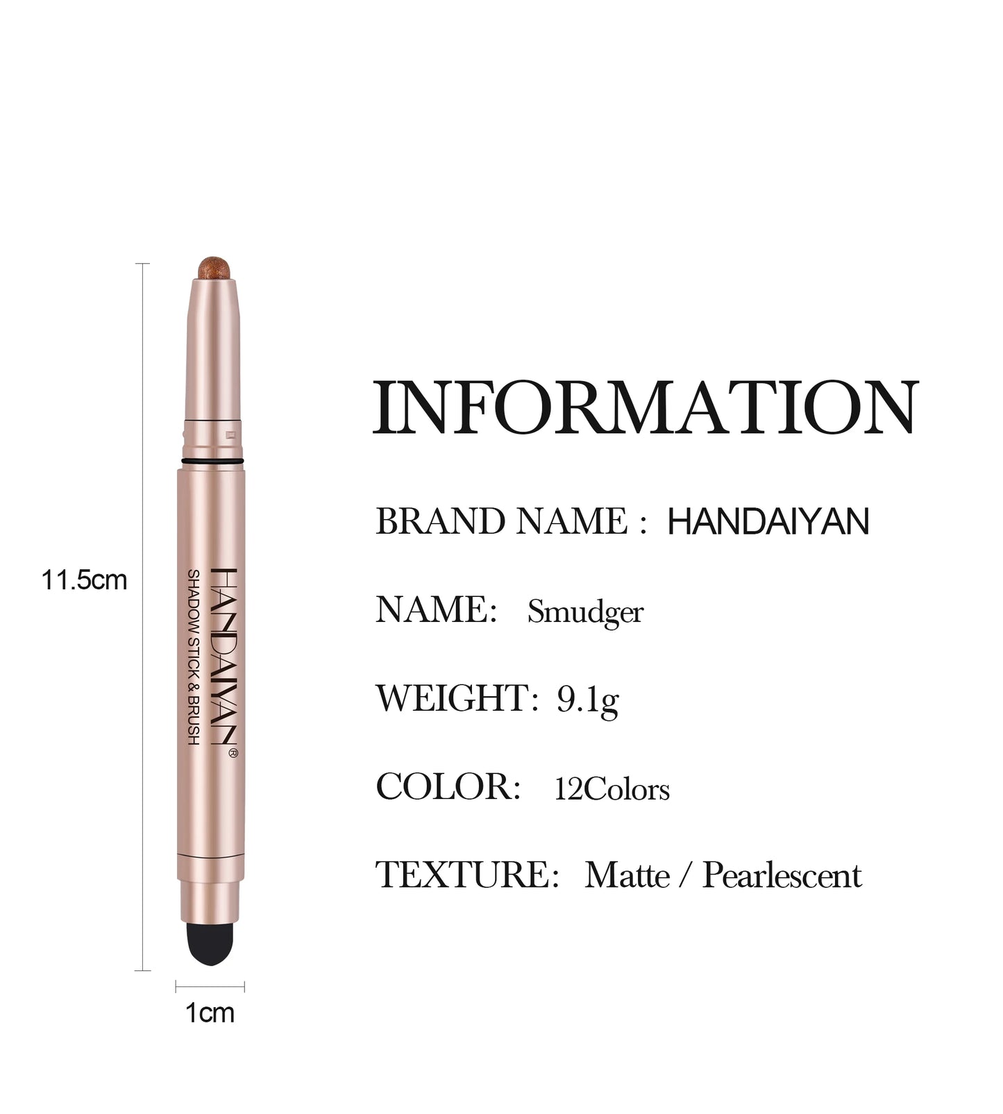12 Colors Long Lasting Eye Shadow Pencil Set Silky Smooth Glitter Shimmer Matte Waterproof Highlighter Makeup Stick