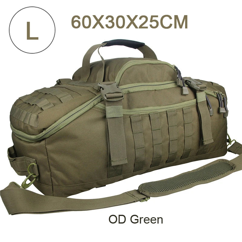 30L 45L 80L Travel Duffel Bag Military Tactical Backpack with Adjustable Strap Weekender Bag for Men Women Waterproof Gym Bags
