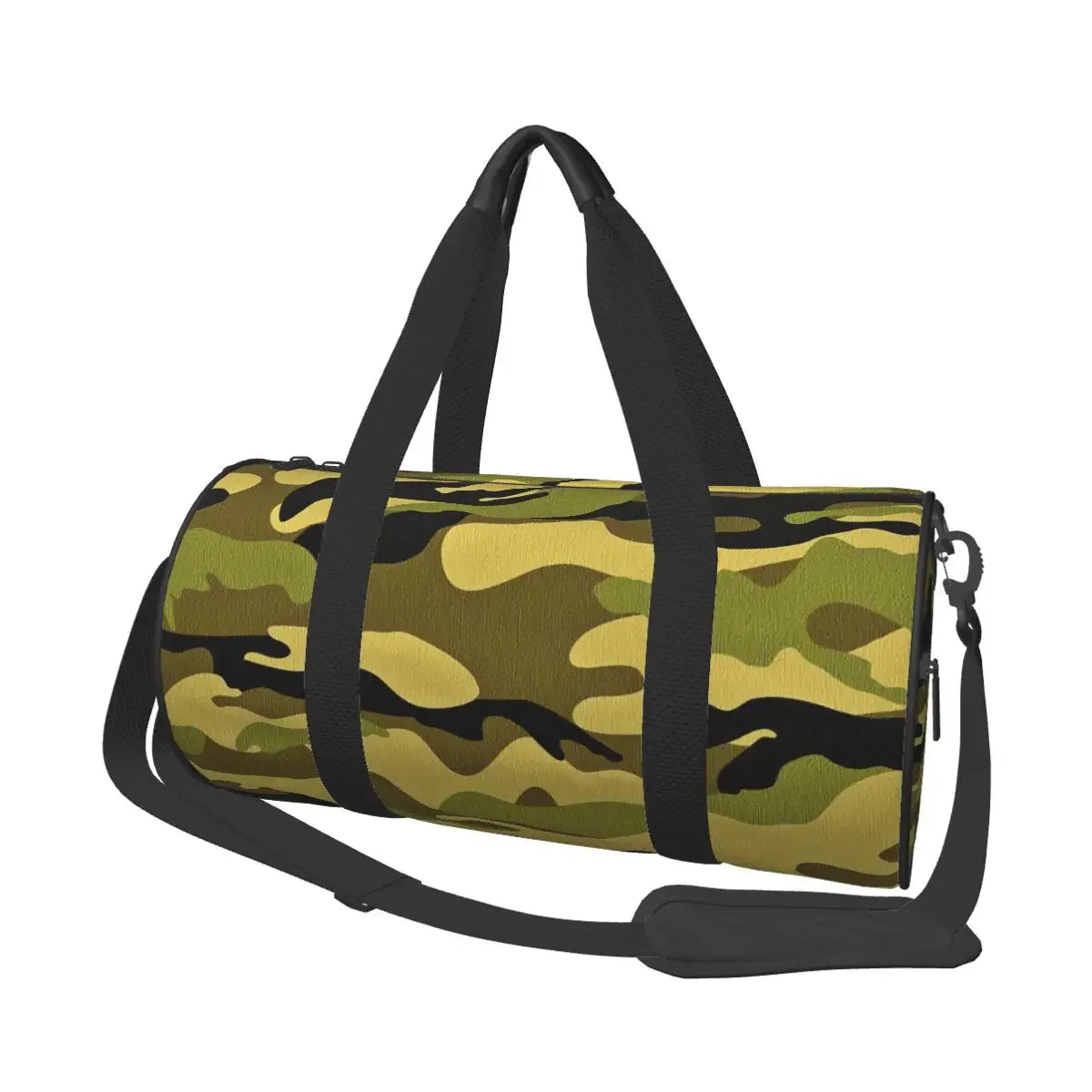 Camo Travel Bags Men Fitness Handbag Cylinder Shoulder Bag Women Large Travel Tote Luggage Bag Gym Handbags