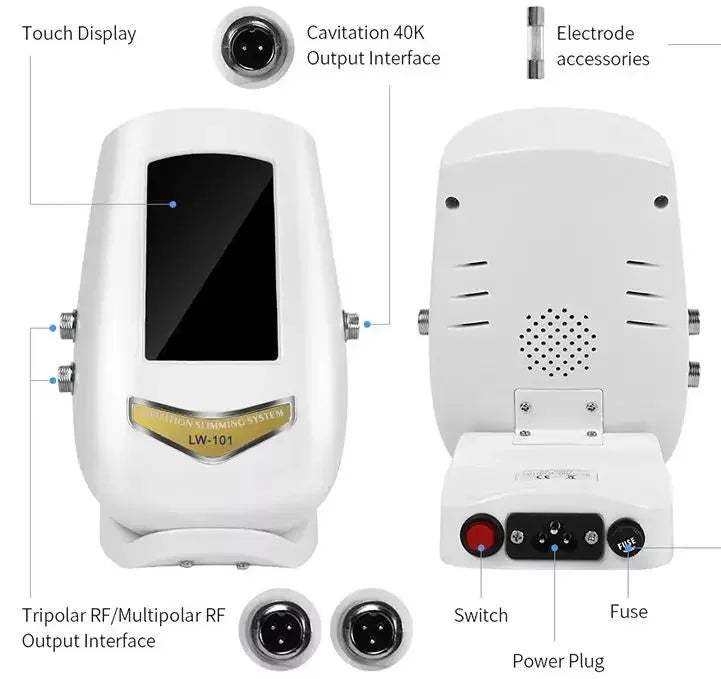 40K 3 In1 Cavitation Body Slimming Machine Facial Massager Skin Tighten Face Lifting Vacuum Suction Beauty Device（Fast Shipping）