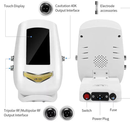 40K 3 In1 Cavitation Body Slimming Machine Facial Massager Skin Tighten Face Lifting Vacuum Suction Beauty Device（Fast Shipping）