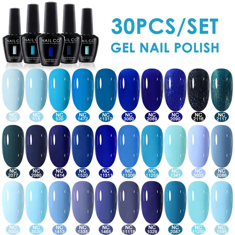 NAILCO 15ml 10/20/30pcs Nail Gel Polish 333 Colors Blue UV&LED Gel Varnish Nude Red Soak Off Semi Permanent UV Nail Gel Varnish