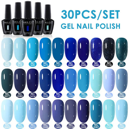 NAILCO 15ml 10/20/30pcs Nail Gel Polish 333 Colors Blue UV&LED Gel Varnish Nude Red Soak Off Semi Permanent UV Nail Gel Varnish