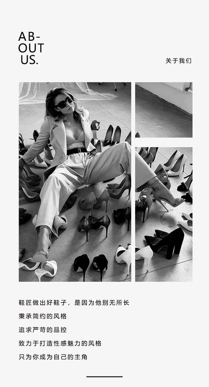 2025 New Style Baotou Sandals for Women, 12cm Pointed Red Bottom High Heels, Ultra fine Heels, Half Slippers for External Wear