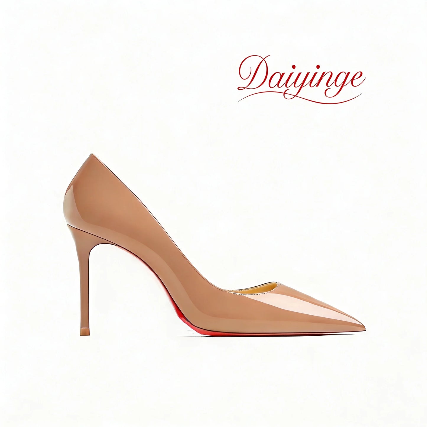 High Heels For Woman 2026 Trend New Leather Luxury Red Shiny Bottom Pointed Toe Stiletto Pumps 12cm Sexy Comfortable Party Shoes