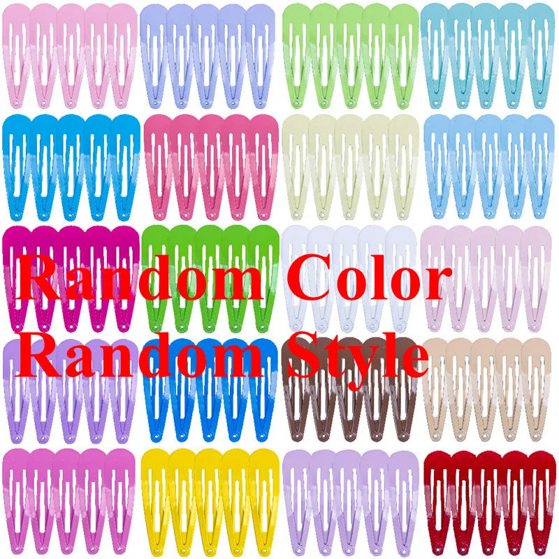 20/40Pcs Alloy Hair Accessories Children Hairpin Cartoon Animal Flower Print Dripping Hair Clips Girls Headdress Head Decoration