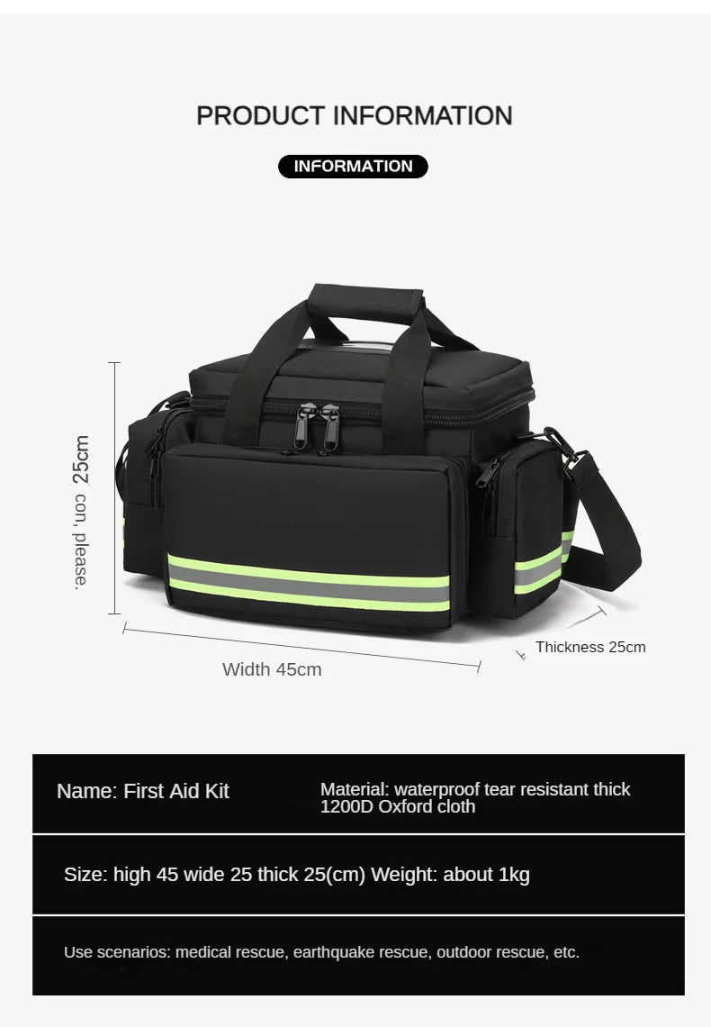 Customized Waterproof Emergency Bag Logo Medical Visit Bag Single Shoulder Crossbody Handbag Wholesale Team Name