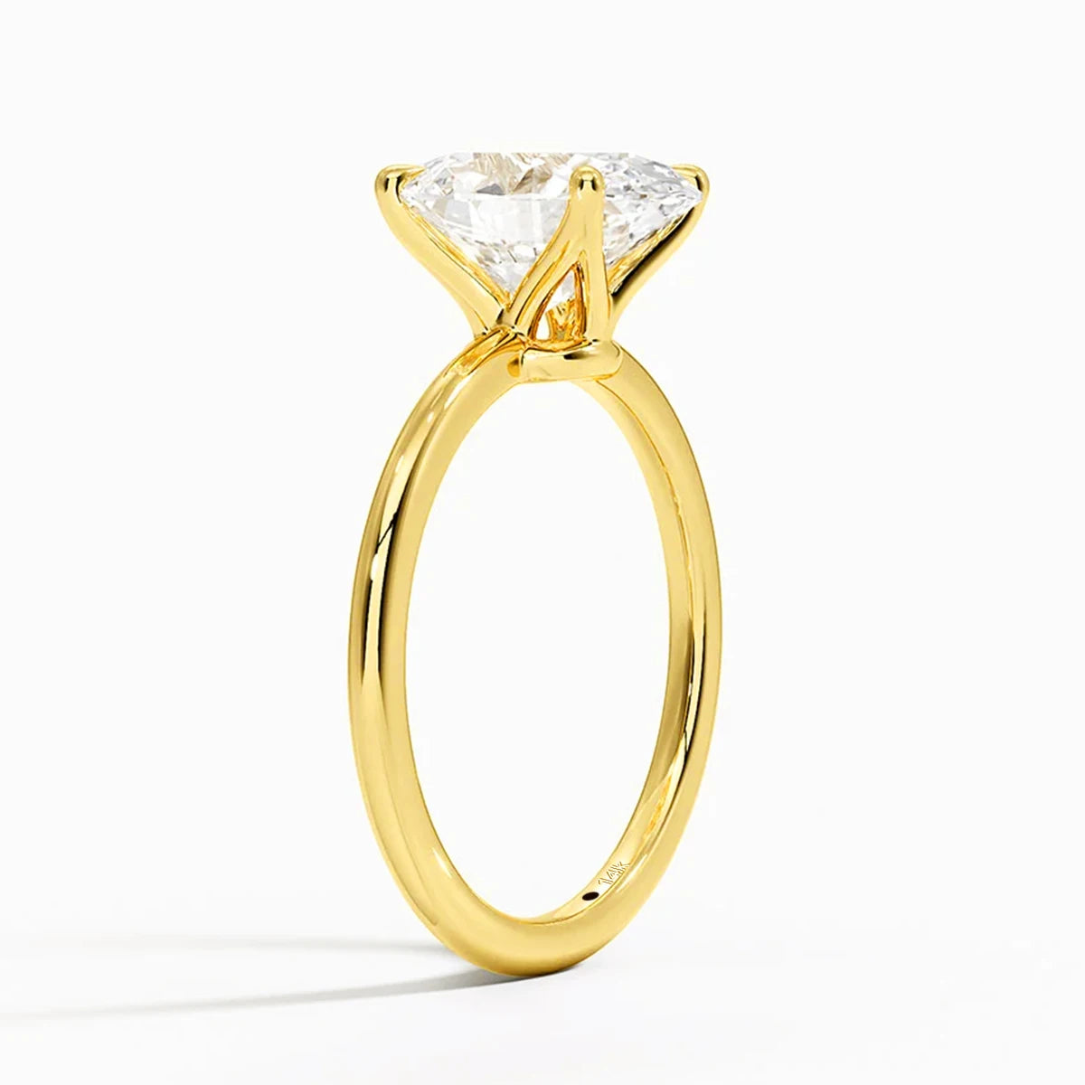 AU585 2ct 3ct Oval Moissanite Diamond Ring for Women 100% 14K Gold Egg Shaped Wedding Band Classic Luxury Jewelry Certified