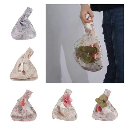 Bags Lunch Bag Temperament Cosmetic Bag New Chinese Style Handbag Cheongsam Accessories Tassel Knot Wrist Bag Small Item Pouch
