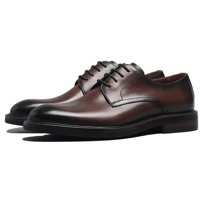 High Quality Men's Oxford Shoes Genuine Leather Office Derby Dress Shoes for Business Casual Wear