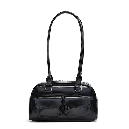 New Women's Bag Bowling Bag 2024 New Niche Joker Boston Bag Tote Bag Underarm Shoulder Bag