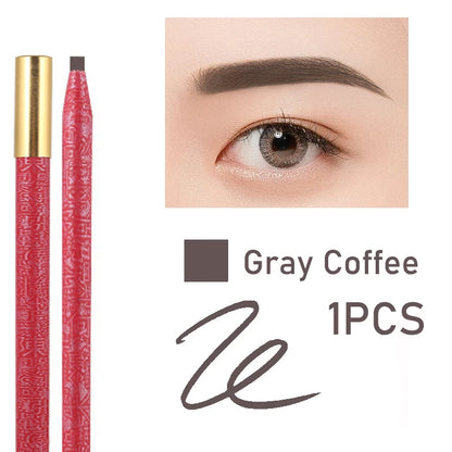 Long Lasting Waterproof  Eyebrow Pencils Peel Off  Red Lip Pencil Set For Microblading Permanent Makeup Pen Eye Liner Gel Pen
