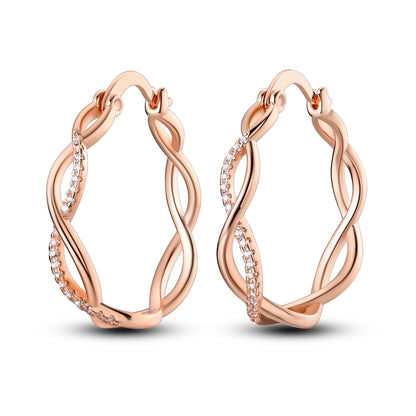 925 Sterling Silver Exquisite Multi-layer Ear Ring Jewelry Versatile Hoop Earrings For Women Jewelry Fine Birthday Party Gift